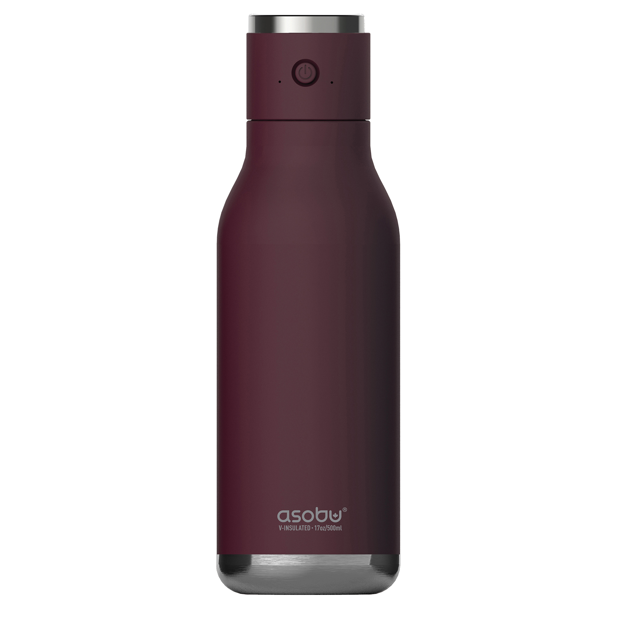 Asobu, Insulated Water Bottle with Wireless Speaker, Size 17 oz, Color Red, Model# NA-BT60BURG